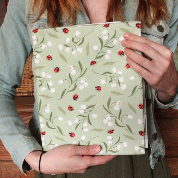 Tissu illustré "Les clochettes du bonheur"