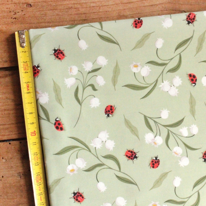 Tissu illustré "Les clochettes du bonheur"