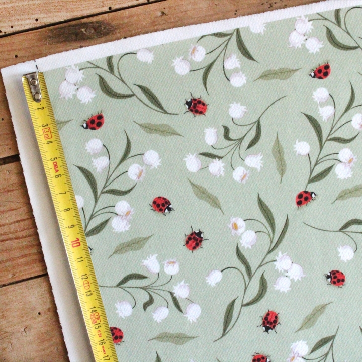 Tissu illustré "Les clochettes du bonheur"