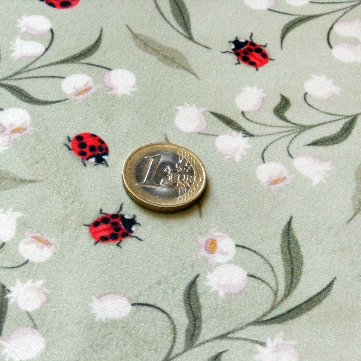 Tissu illustré "Les clochettes du bonheur"