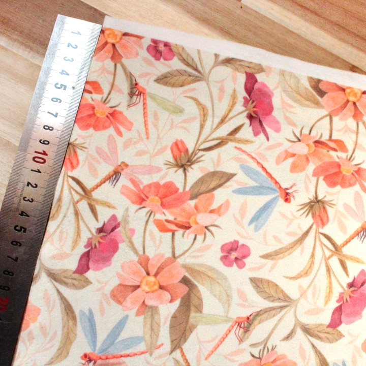Tissu illustré "Le bal des libellules"