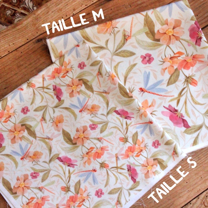 Tissu illustré "Le bal des libellules"