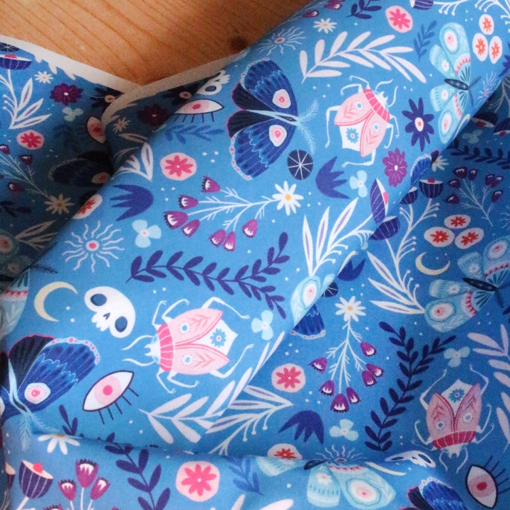 Tissu illustré "Noctiflore"