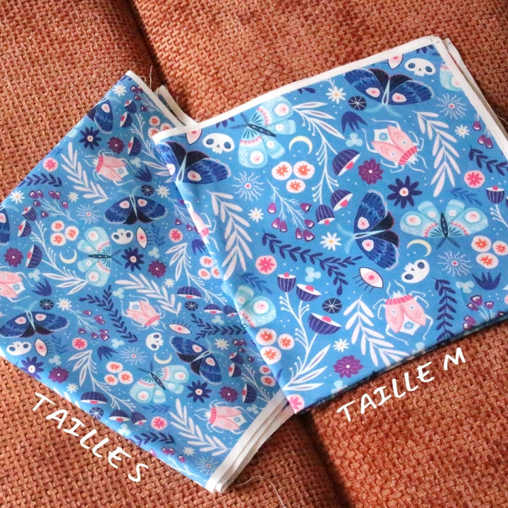 Tissu illustré "Noctiflore"
