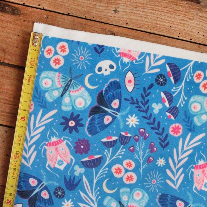 Tissu illustré "Noctiflore"