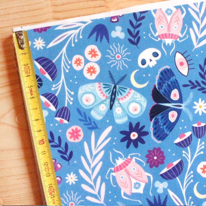 Tissu illustré "Noctiflore"