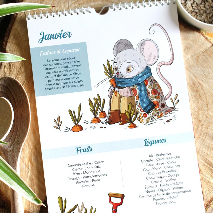 Calendrier des fruits et légumes de saison - France Métropolitaine