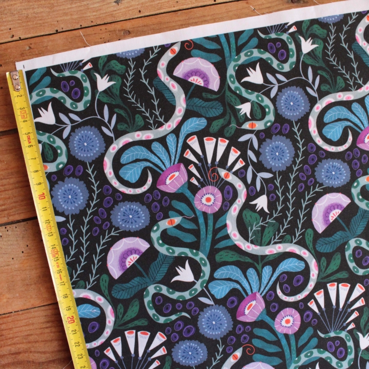 Tissu illustré "Médusa"