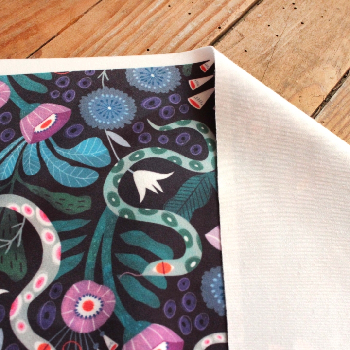 Tissu illustré "Médusa"