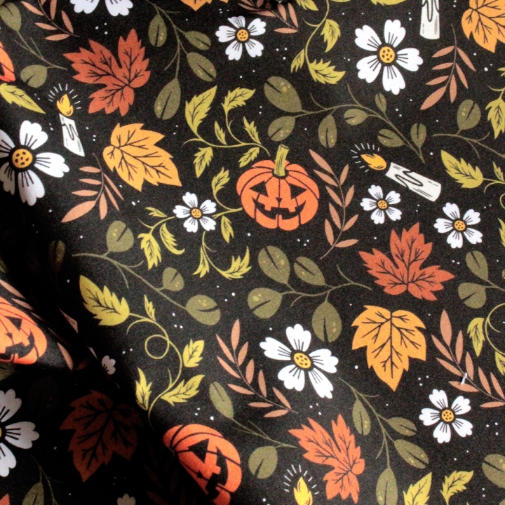 Tissu illustré "Jack O'lantern"