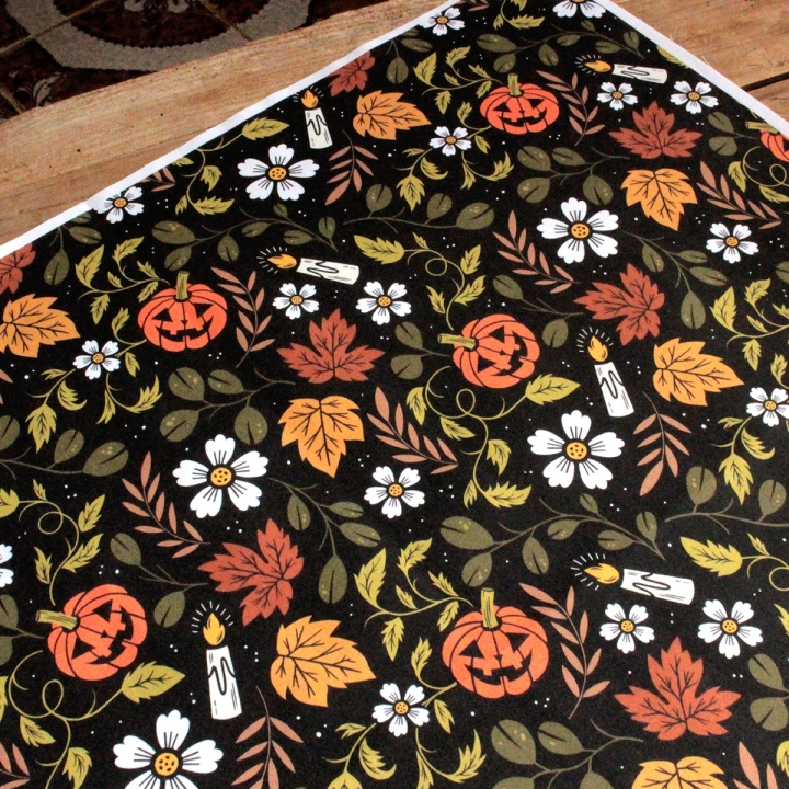 Tissu illustré "Jack O'lantern"