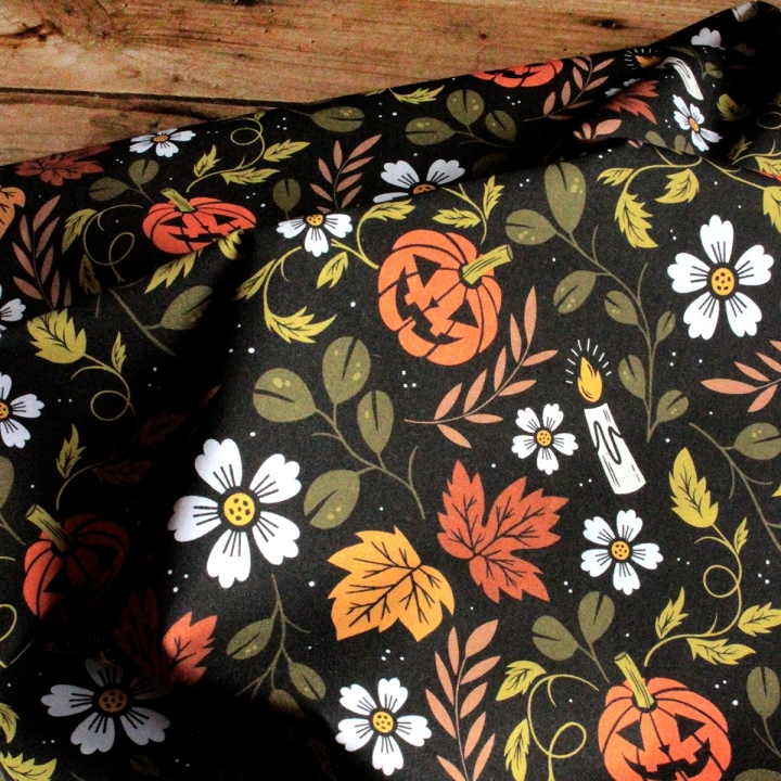 Tissu illustré "Jack O'lantern"