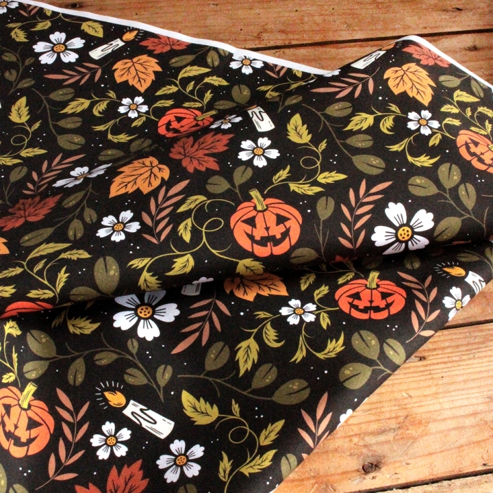 Tissu illustré "Jack O'lantern"