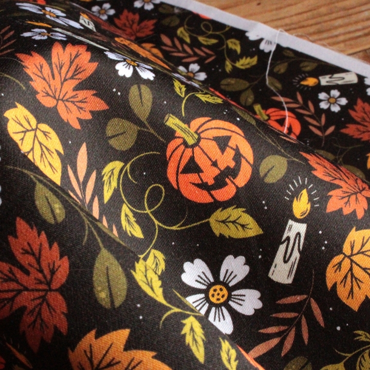 Tissu illustré "Jack O'lantern"