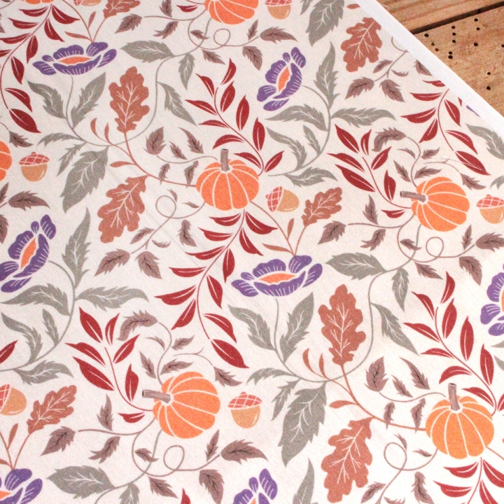 Tissu illustré "Pumpkin Cottage"