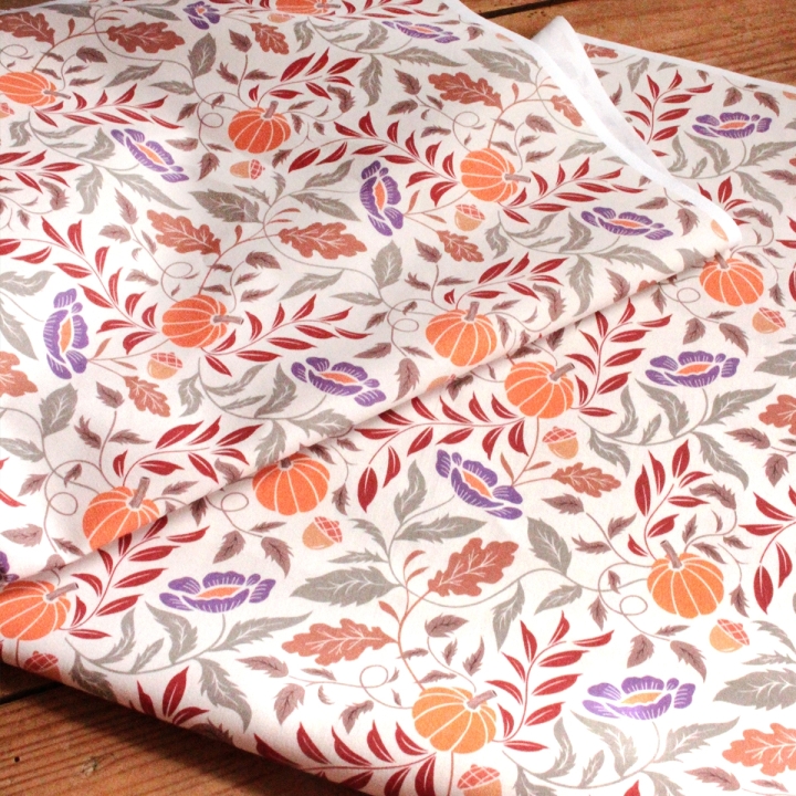 Tissu illustré "Pumpkin Cottage"