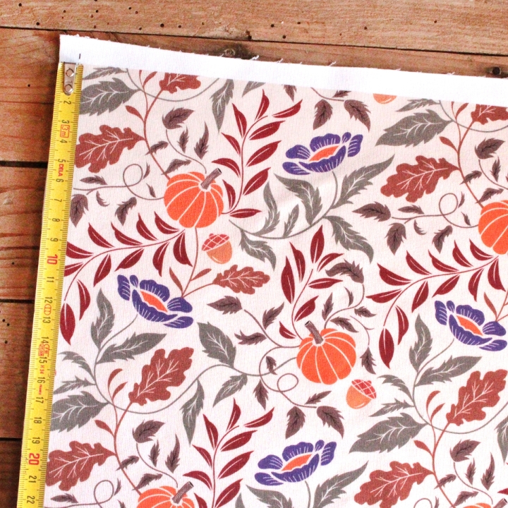 Tissu illustré "Pumpkin Cottage"