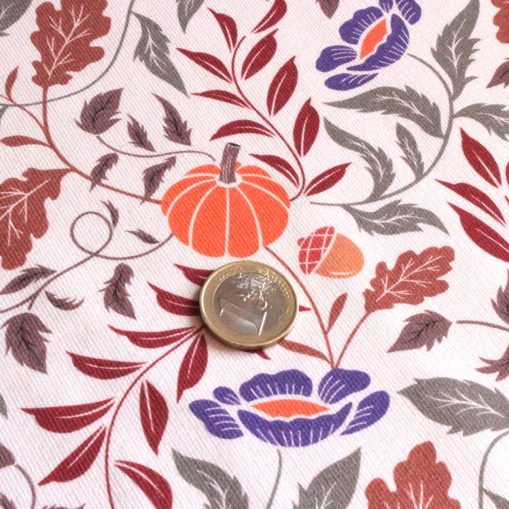 Tissu illustré "Pumpkin Cottage"