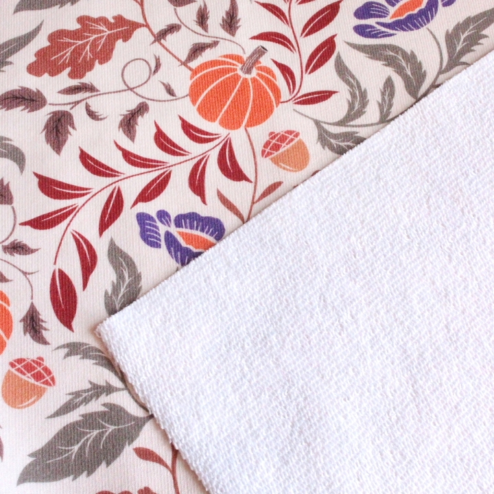 Tissu illustré "Pumpkin Cottage"