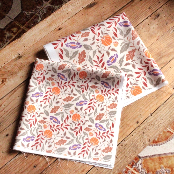 Tissu illustré "Pumpkin Cottage"