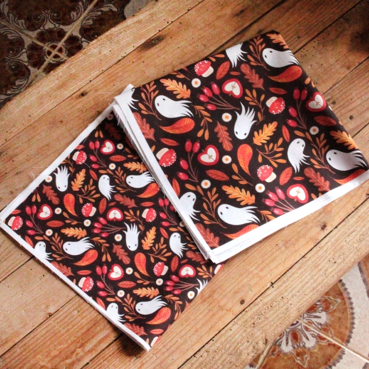 Tissu illustré "Les âmes de l'automne"