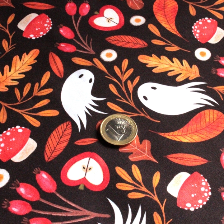 Tissu illustré "Les âmes de l'automne"