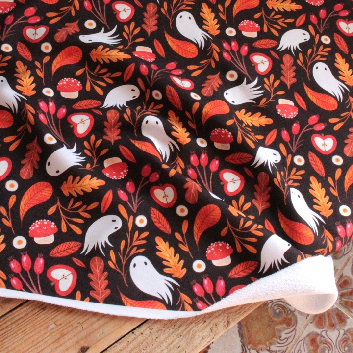 Tissu illustré "Les âmes de l'automne"