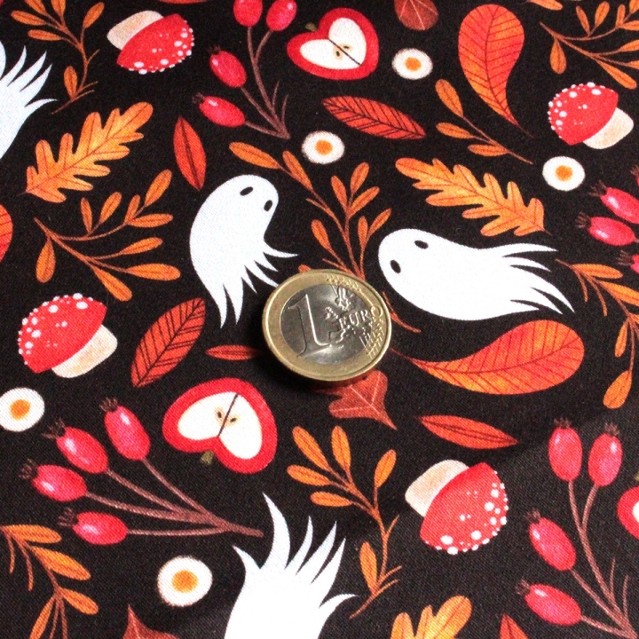 Tissu illustré "Les âmes de l'automne"