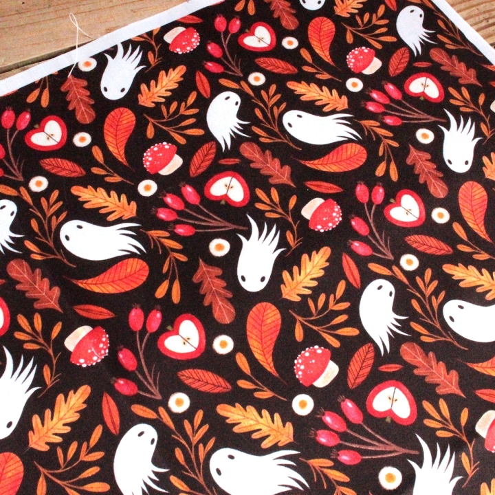 Tissu illustré "Les âmes de l'automne"