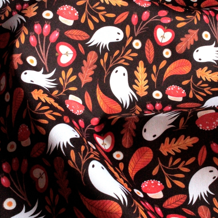 Tissu illustré "Les âmes de l'automne"