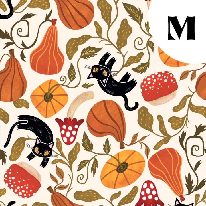 Tissu illustré "Chatrouille"
