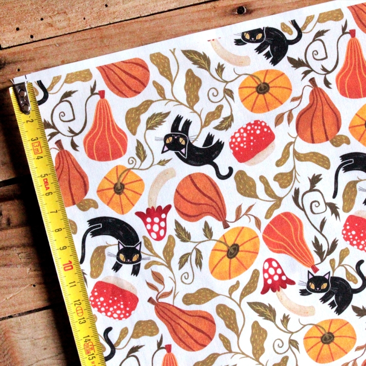 Tissu illustré "Chatrouille"