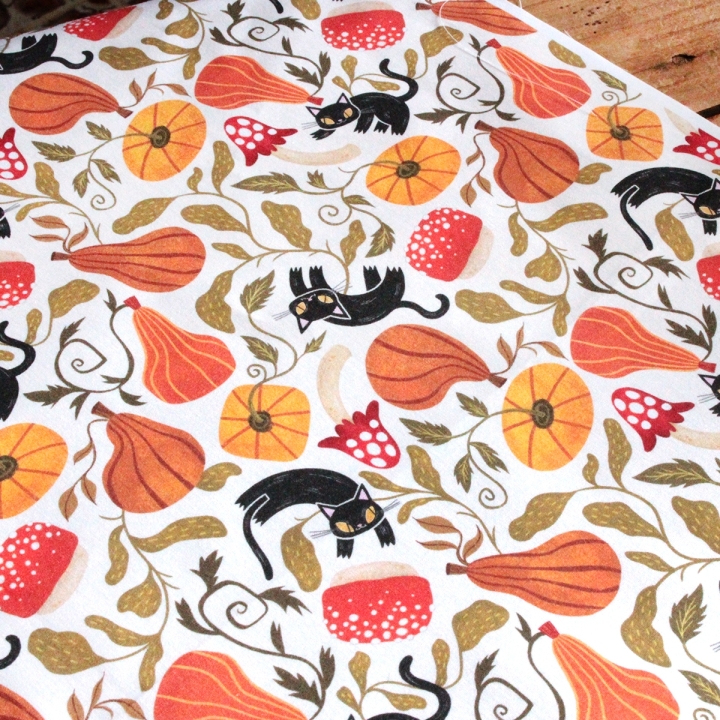 Tissu illustré "Chatrouille"