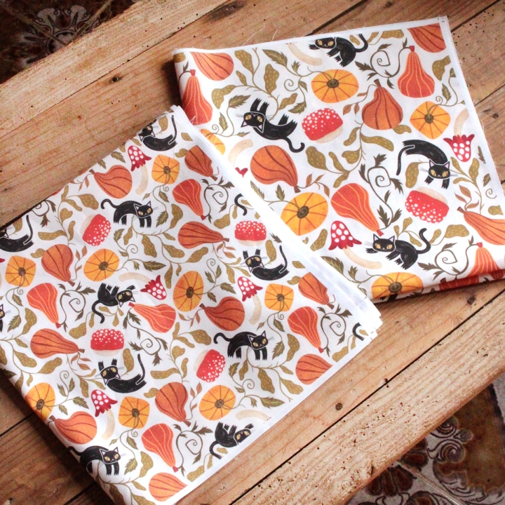 Tissu illustré "Chatrouille"