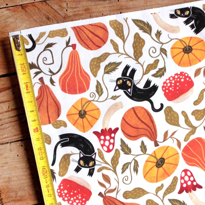 Tissu illustré "Chatrouille"
