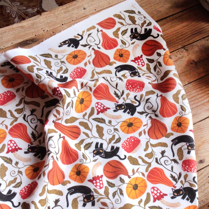 Tissu illustré "Chatrouille"