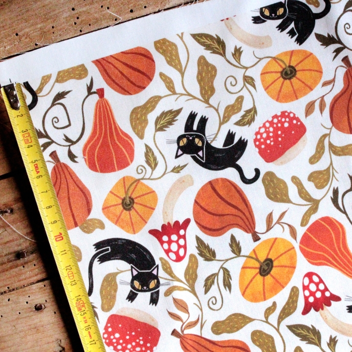 Tissu illustré "Chatrouille"