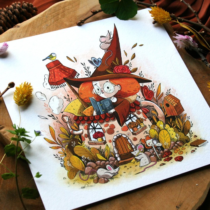 Tirage d'art - Cottage Witch