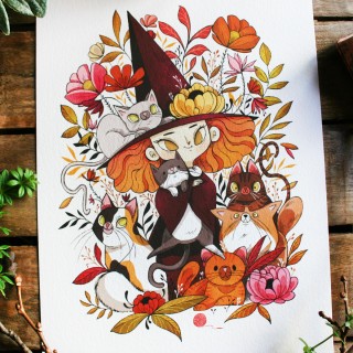 Tirage d'art - Cat lover