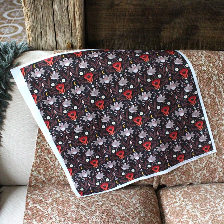 [PRECOMMANDE] Coupon popeline 48x48 cm - CHAUVE-SOURIS