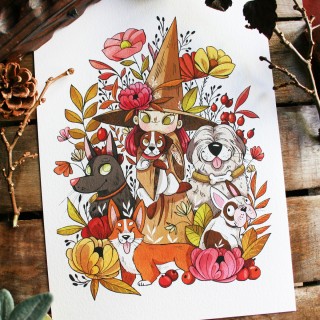 Tirage d'art - Dog lover