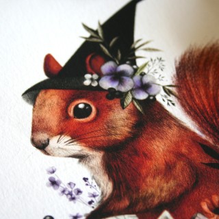 Tirage d'art - Écureuil sorcier