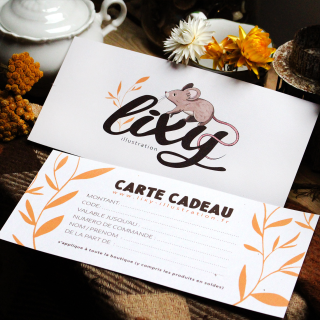 Carte cadeau - Lixy Illustration