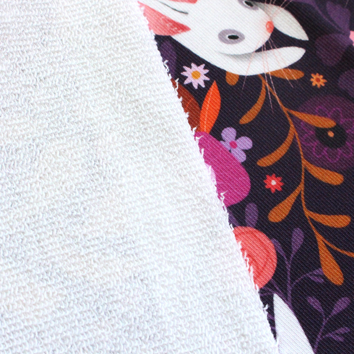 [PRECOMMANDE] French Terry  / LAPINS BLANCS - Motif taille M