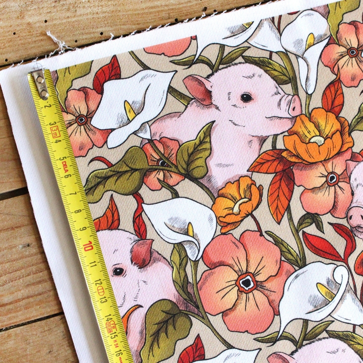 [PRECOMMANDE] French Terry  / COCHONS - Motif taille M