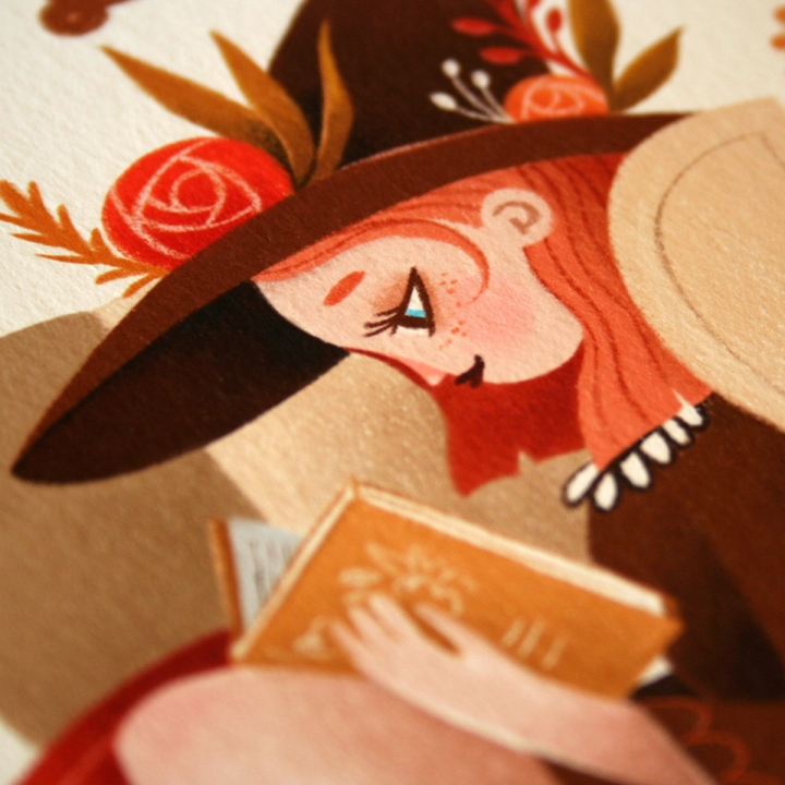 Tirage d'art - Lecture d'automne
