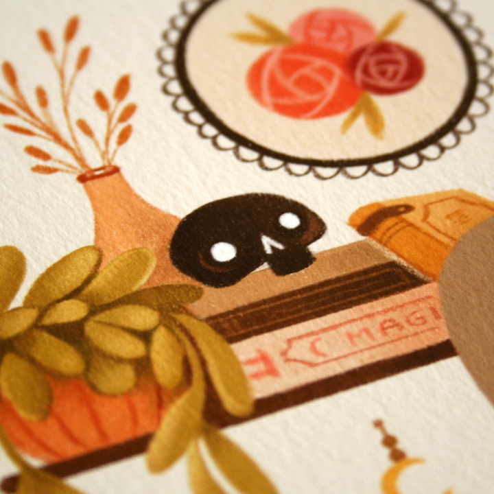 Tirage d'art - Lecture d'automne