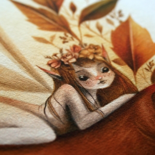 Tirage d'art - La fée et la belette