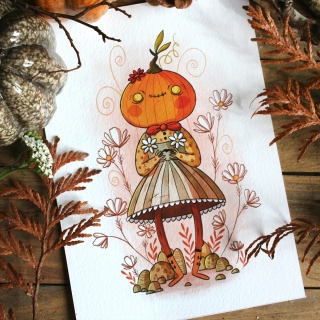 Tirage d'art - Miss Pumpkin