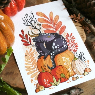 Tirage d'art - Le dragon d 'automne